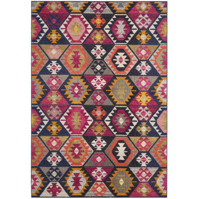 Bloomsbury Market Joaquin Yellow/Pink Area Rug & Reviews Wayfair.co.uk